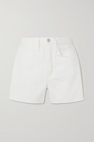 Frame + Frayed Denim Shorts