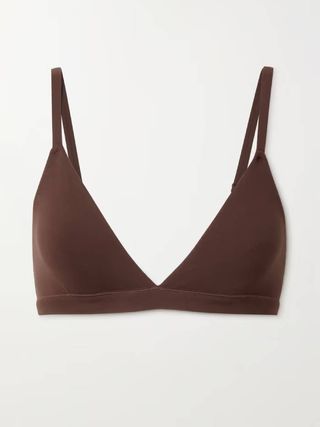 Skims + Fits Everybody Triangle Bralette Cocoa
