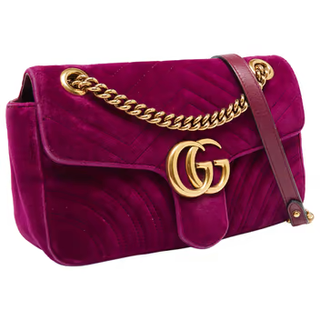 Gucci + Velvet Handbag