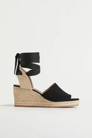 H&M + Suede Espadrille Sandals