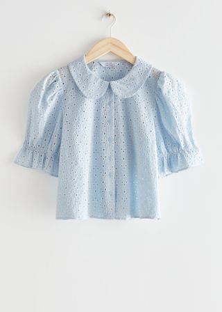 & Other Stories + Collared Puff Sleeve Blouse