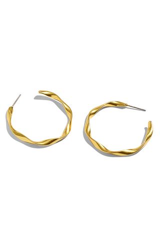 Madewell + Medium Twirl Hoop Earrings