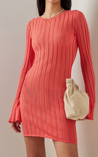 Significant Other + Pierre Ribbed-Knit Mini Dress