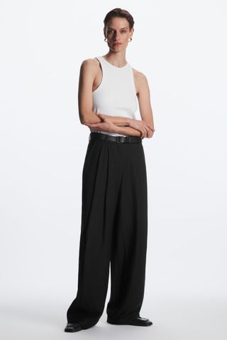 COS + High-Waisted Straight-Leg Pants