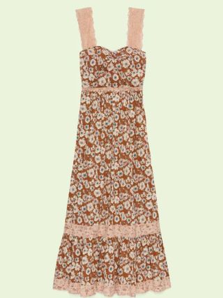 Gucci + Floral Print Cotton Dress