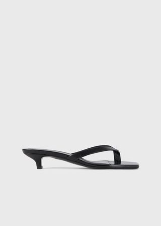 Toteme + The Flip-Flop Heel in Black
