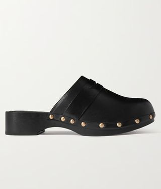 Porte & Paire + Studded Leather Clogs