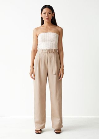& Other Stories + Relaxed Belted Trousers