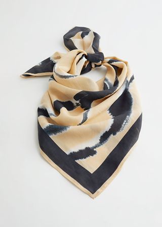 & Other Stories + Printed Silk Blend Scarf