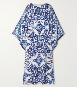 Dolce & Gabbana + Printed Silk Kaftan