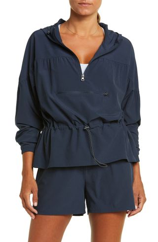 Zella + Excursion Hooded Packable Anorak