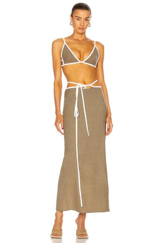 Christopher Esber + Outline Tie Bikini Top