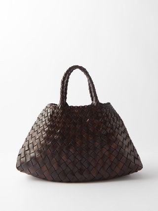 Dragon Diffusion + Santa Croce Small Woven-Leather Bag