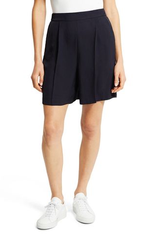 Theory + Pleated Pull-On Shorts