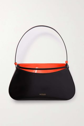 Neous + Zeta Two-Tone Leather Shoulder Bag