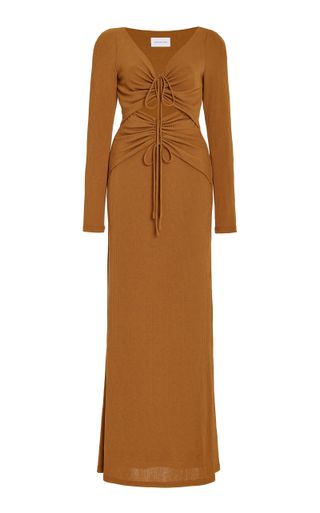 Significant Other + Marie Cutout Ribbed Jersey Maxi Dress