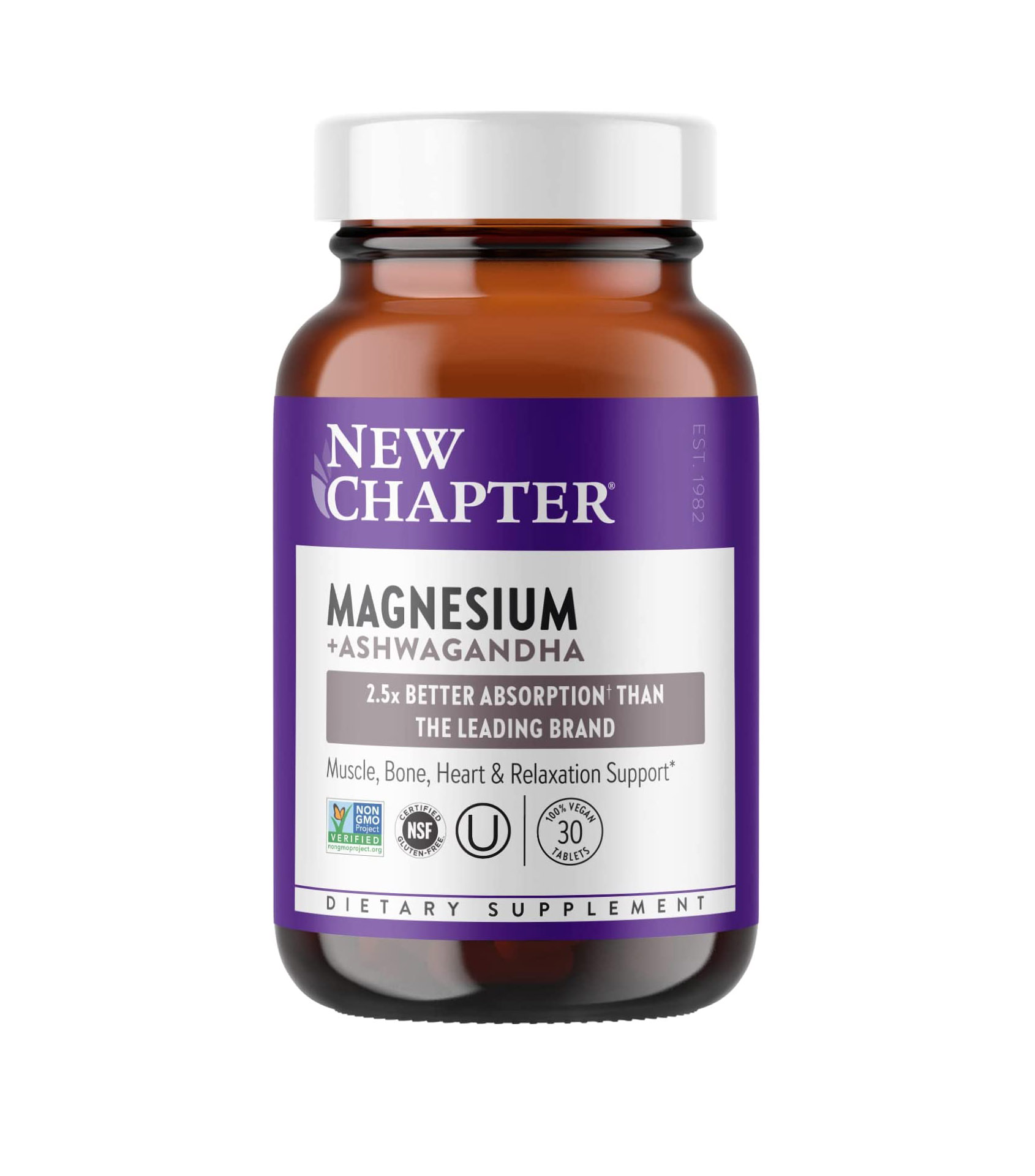 New Chapter + Magnesium + Ashwagandha Supplement
