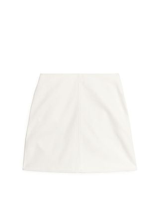 Arket + Cotton Twill Mini Skirt