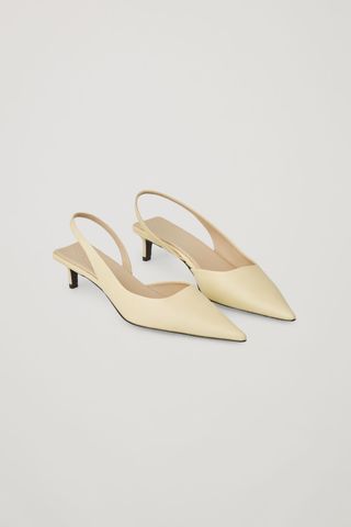 Cos + Leather Slingback Pumps