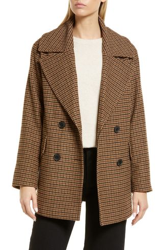 Nordstrom + Short Herringbone Peacoat