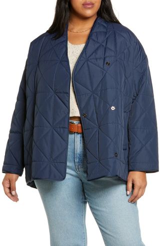 Treasure & Bond + Quilted Collarless Jacket