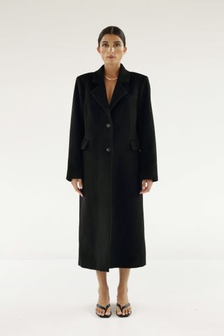 Almada Label + Felicia Tailored Coat in Black