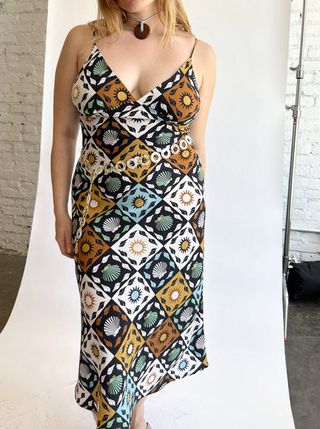 Lisa Says Gah + Christy Slip Dress in Warm Sun Multi
