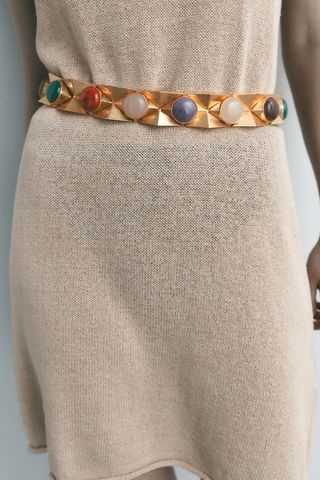 Zara + Resin Stone Stretch Belt