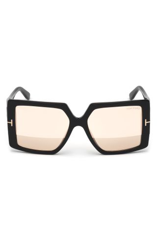 Tom Ford + Quinn 57mm Square Sunglasses
