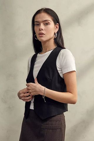 Urban Outfitters Archive + Black Button-Up Waistcoat