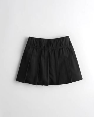 Hollister + High-Rise Pleated Mini Skirt