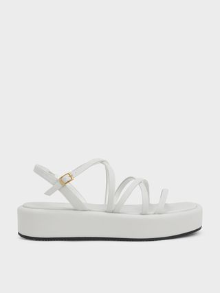 Charles & Keith + Strappy Padded Flatforms