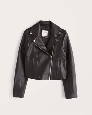 Abercrombie & Fitch + Vegan Leather Moto Jacket