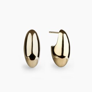 Otiumberg + Gold Pebble Earrings Gold Vermeil