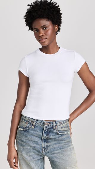 PerfectWhiteTee + Ribbed Baby Tee