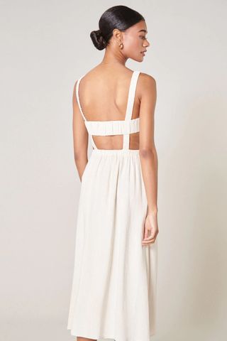 Sugarlips + De La Cruz Strappy Open Back Midi Dress