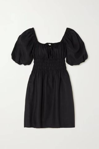 Faithfull the Brand + Nikoleta Ruffled Linen-Blend Mini Dress