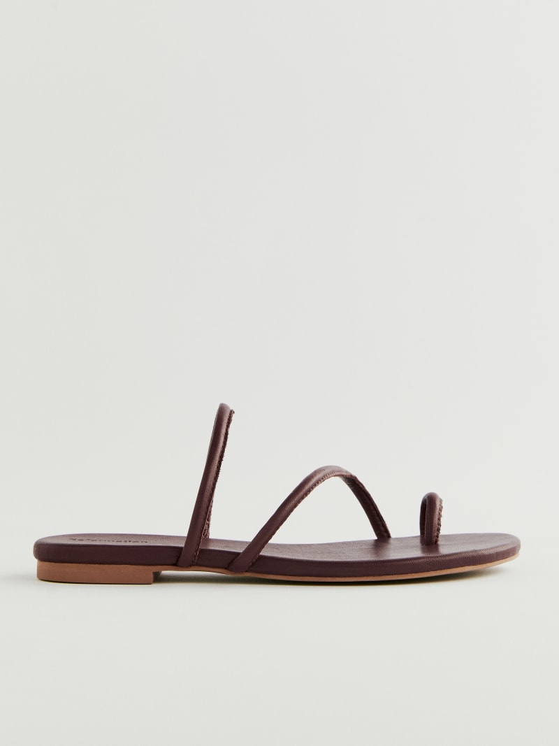 The Reformation + Ludo Toe Ring Strappy Flat Sandal