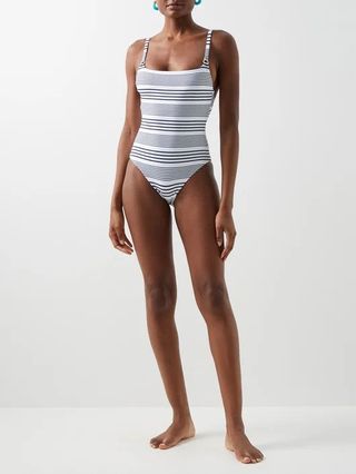 Melissa Odabash + Tosca Striped Swimsuit