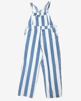 Rokit Vintage + Levis Silver Tab Striped Long Dungarees