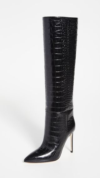 Paris Texas + Moc Croco Stiletto Heel Tall Boots