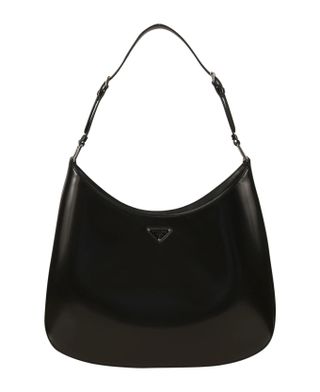 Prada + Logo Plaque Adjustable Strap Shoulder Bag