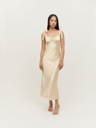 Reformation + Alene Silk Dress