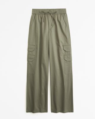 Abercrombie and Fitch + Pull-On Wide Leg Cargo Pant