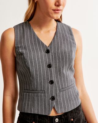 Abercrombie and Fitch + Tailored Vest Set Top
