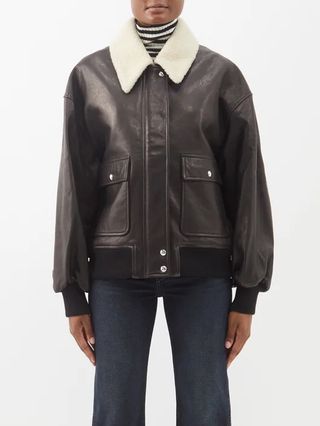 Khaite + Shellar Leather Jacket