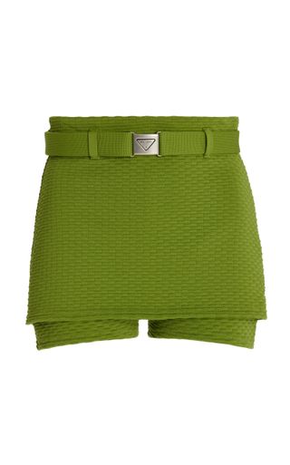 Prada + Jacquard Mini Shorts
