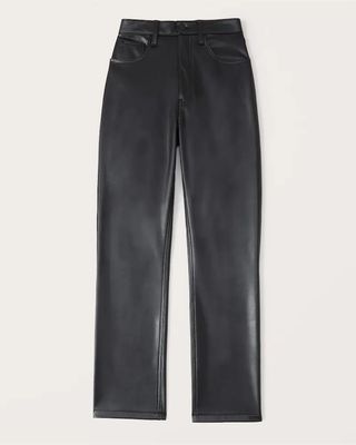 Abercrombie & Fitch + Vegan Leather 90s Straight Pants