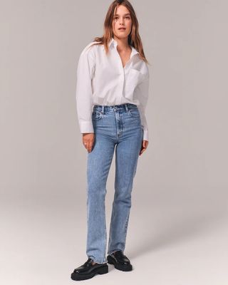 Abercrombie & Fitch + Ultra High Rise 90s Straight Jeans
