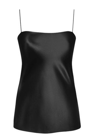 Refine + The Rachel Top Silk Camisole in Black